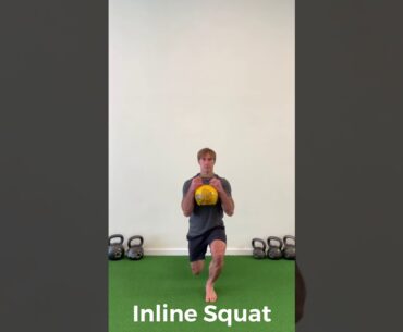 Inline Squat Kettlebell (1 bell 2 hands)