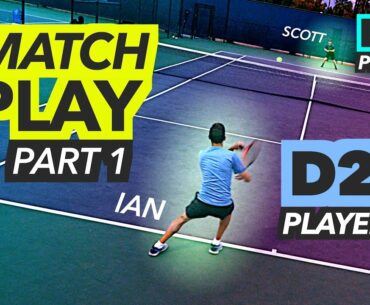NTRP 5.0 Tennis Match Play - PART 1 (Ian vs Scott)