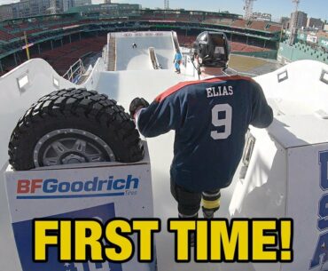 Hockey Players try Red Bull Crashed Ice Track for the first time WITHOUT Practice!