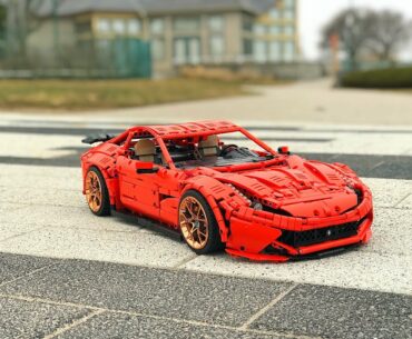 Ferrari F12 - Lego Technic supercar + instructions