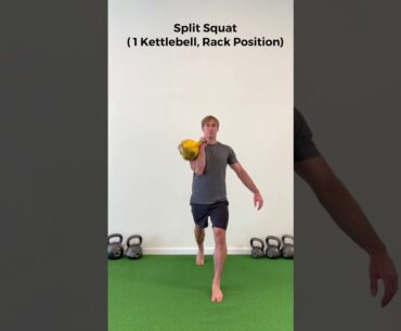 Split Squat, 1 Kettlebell Racked