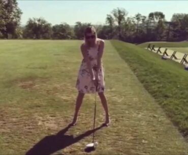 Ivanka Trump's Great Golf Swing