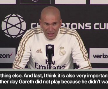 Zidane denies showing disrespect to Gareth Bale