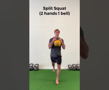 Split Squat, Kettlebell (2 hands, 1 bell)