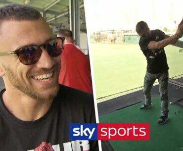 Vasiliy Lomachenko plays golf for the first time during fight week vs Luke Campbell