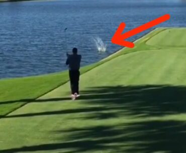 Golfer KILLS Duck with Tee Shot