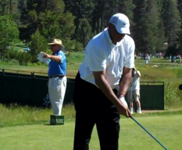 Charles Barkley CRAZY GOLF SWING on 10th Tee - Day 2 American Century Classic Lake Tahoe, NV