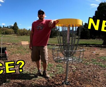 BACKYARD DISC GOLF COURSE NEW BASKET DAY