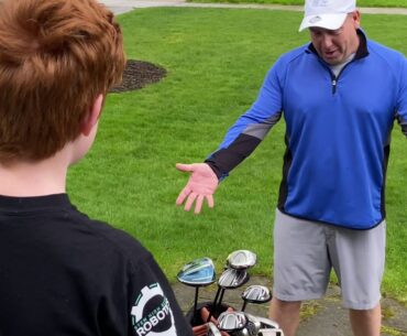 Home Video #49 - Dropping off a set of Golf clubs to a participant!