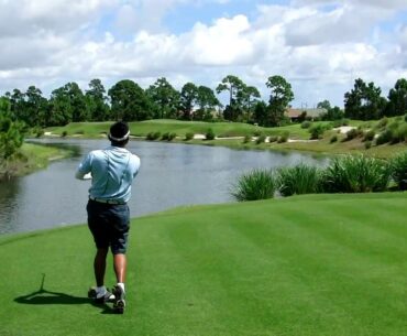 7 iron to par 3 6th on Dye Course from black tees