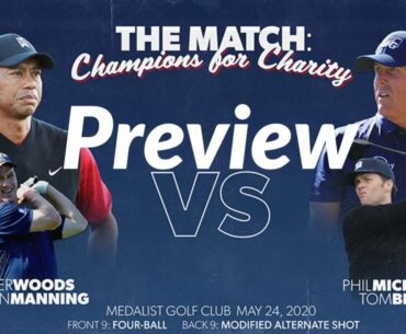 The Match Tiger & Manning VS Phil & Brady Betting Preview