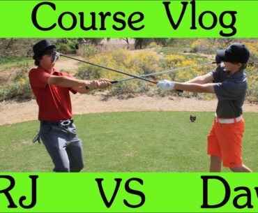 Golf Course Vlog 9 hole Match Play RJ Vs Davis - Part 1