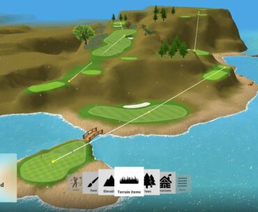 Course Design Timelapse - Tee Time Golf Holes 7-9