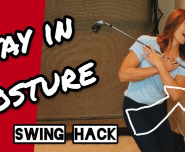 GENIUS GOLF HACK! How to STAY in your posture !!