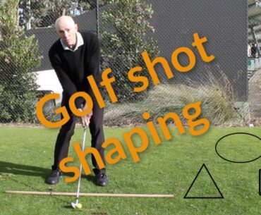 Golf shot shaping strategy