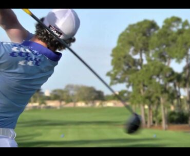 Rory McIlroy on the Hit of Print Golf shirt