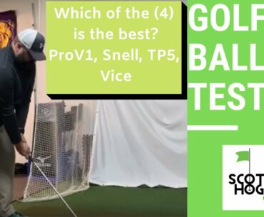 Golf Ball Testing with Prov1 Snell Taylormade and Vice