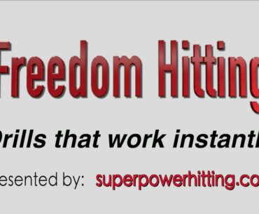 Drill#7:  If you want to instantly hit better, focus on your vision!