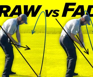 Draw vs Fade - PERFECT GOLF SWING SLOW MOTION !!