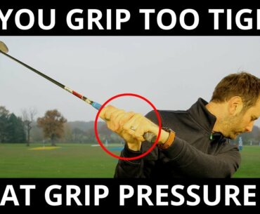 HOW GRIP PRESSURE WILL HELP YOU SHALLOW THE GOLF CLUB