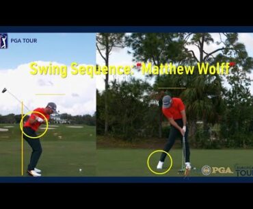2020 Matthew Wolff Driver GG Swing Sequence, Super Slow-Motion