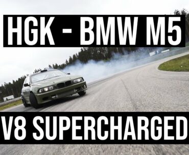 Testing BMW E39 M5 HGK drift car