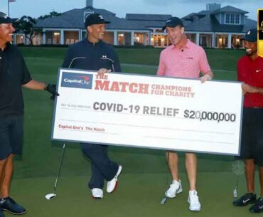 TIGER WOODS AND PEYTON MANNING WIN 'CHAMPIONS FOR CHARITY' GOLF MATCH
