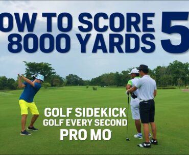 How to Score 59 on 8000 Yard Course - One Amateur Two Pro Scramble Break 60