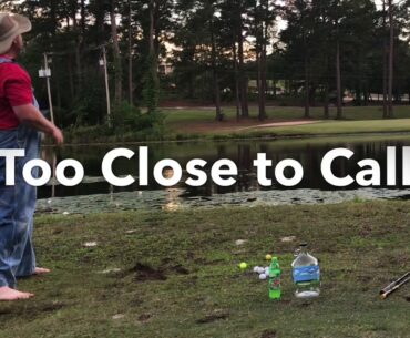 Trick Shot Closest to the Pin Challenge- Fat and Thin Style