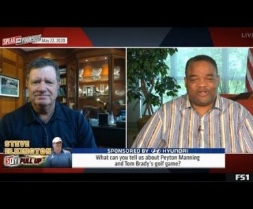 Steve Elkington "reacts" What can you tell us about Peyton Manning & Tom Brady's golf game?