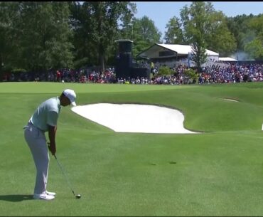 Five birdies for Tiger Woods in hot front 9 at PGA Championship