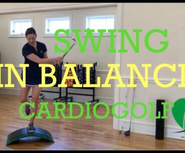 One Legged Balance Exercise on Cardiogolf Slope-Improve Your Golf and Fitness with Cardiogolf