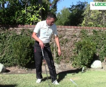Correct Golf Posture Practicing with Driver and Irons