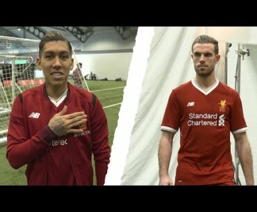 Behind the Scenes | Liverpool stars model the new 2017-18 home kit