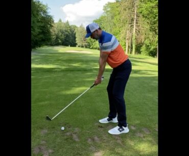 Bunker Mentality Cmax Switch Golf polo in action