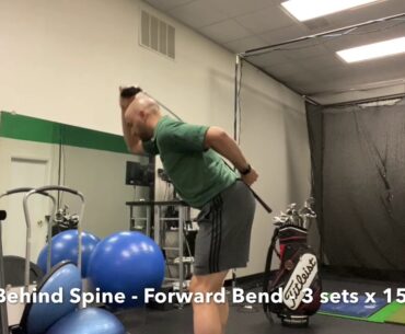 Club Behind the Spine - Forward Bend Drill