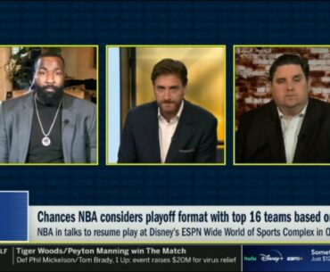 ESPN GET UP | Reports: Chances NBA considers playoff format with top 16 teams based on record