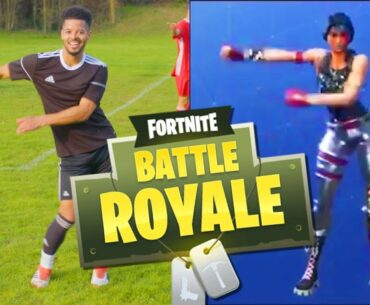 AMAZING FORTNITE CELEBRATIONS IN FOOTBALL (Fortnite Battle Royale)