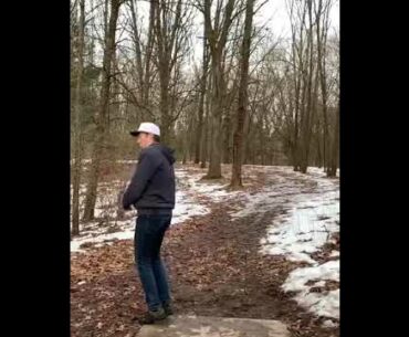 “Smack!” I nailed the first available tree on hole 12 at Fallasburg Disc Golf Course