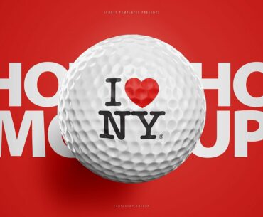 Design a custom golf ball using mockups | Photoshop tutorial