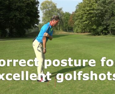 Correct Posture for better golfshots with a short iron