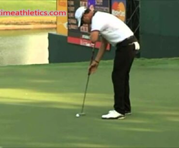 Adam Scott Belly Putter Slow Motion Golf Swing Put - How to Use a Belly Putter Masters