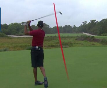 Tiger Woods' shot trails from Capital One's The Match