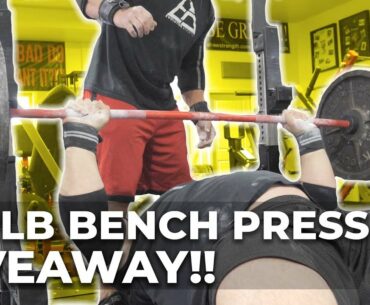 500LB BENCH PRESS! + GIVEAWAY