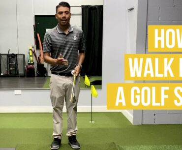 How To Walk Into A Golf Shot
