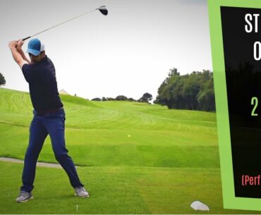 GOLF: HOW TO HIT UP ON YOUR DRIVER AND RIP IT OFF THE 1ST TEE  WITH SIMPLE TIP AND DRILL