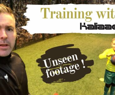 Indoor Goalkeeper Training w/ Kaliaaer Feb 2019 when I was 9 years old - Side Volleys & Penalties