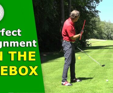Perfect allignment on the teebox - Always on the fairway!