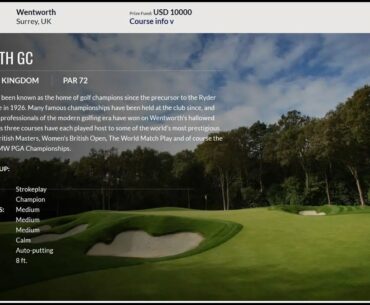 BMW Trackman Invitational at Wentworth West Course - Under Par.