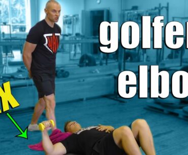 GOLFERS ELBOW exercise (Problem might not be in ELBOW)